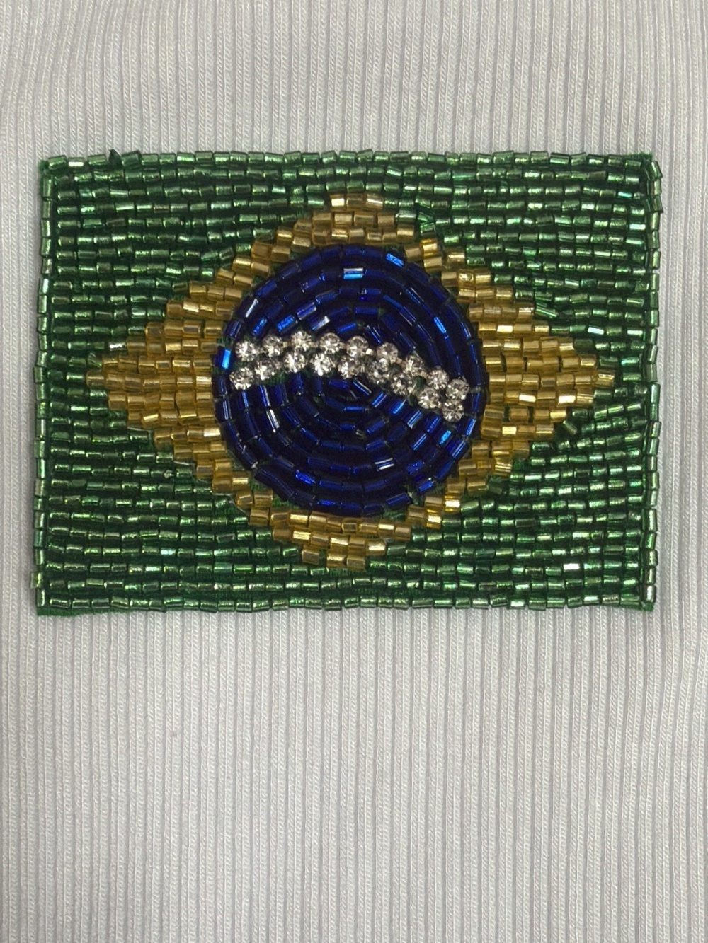 🇧🇷✨ Exclusive Hand-Embroidered Brazil Flag T-Shirts ✨🇧🇷